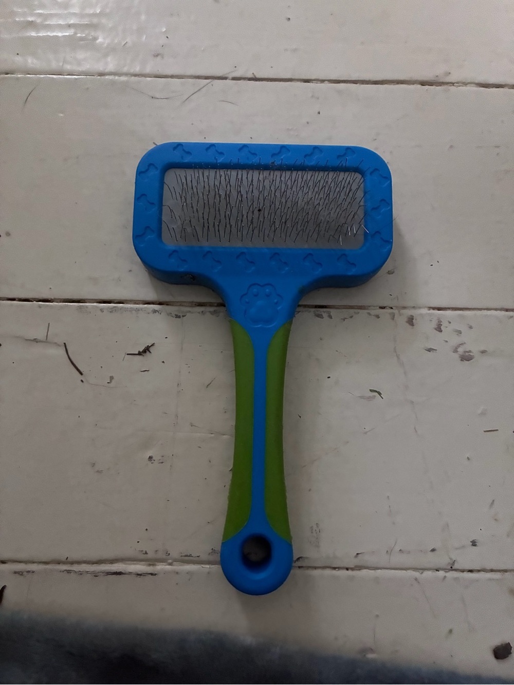 1-Sided Pet Brush Greenbrier Kennel Club GKC (Blue with Green Color)